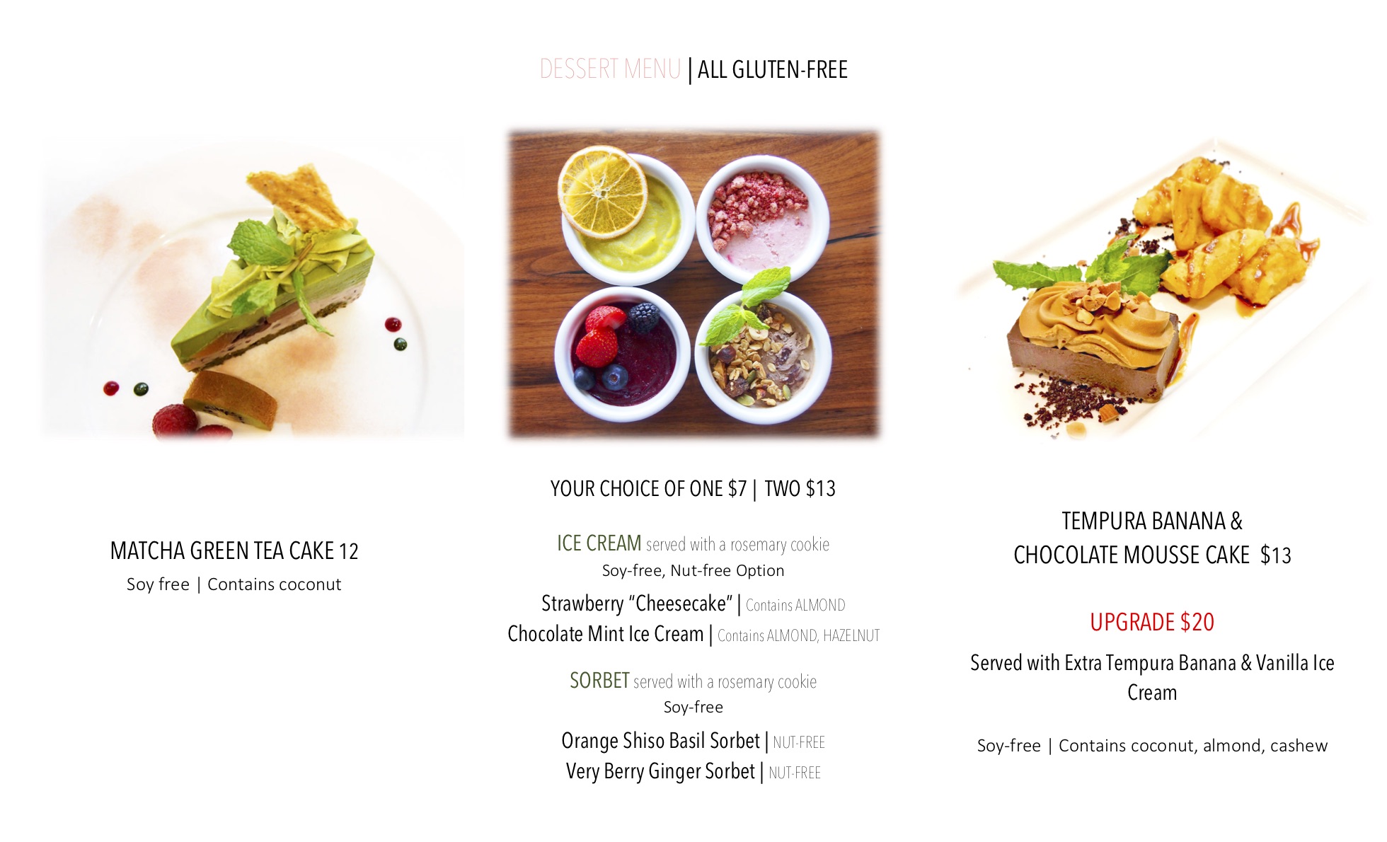 food menu